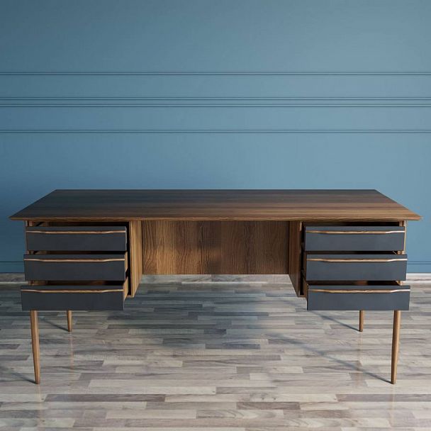 Стол письменный Bruni Black BR47 - Вид 3