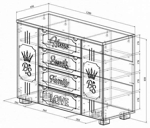 Тумба ДримСтар ДС-13 - Вид 5