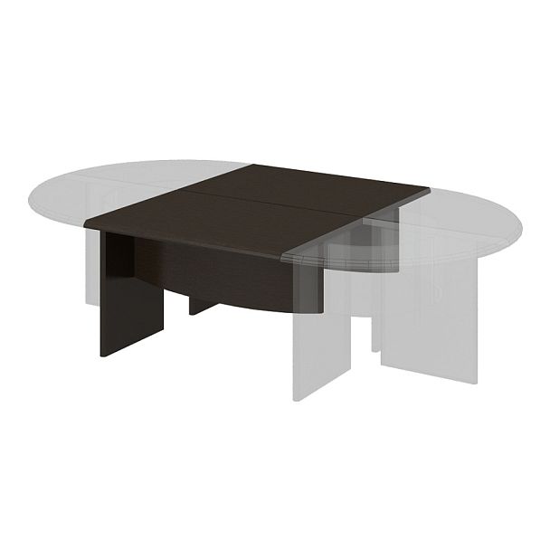 Секция модульного стола "Президент"  ПК-ПР-СЕСМ60Х166/Д/КР-В1-179П дуб ферраре пленка новая - Вид 1