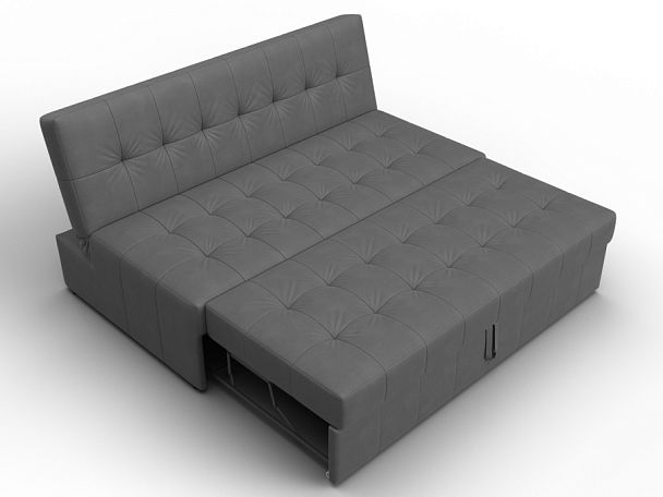 Диван прямой Лига-107 (160) Замша серый - Вид 7