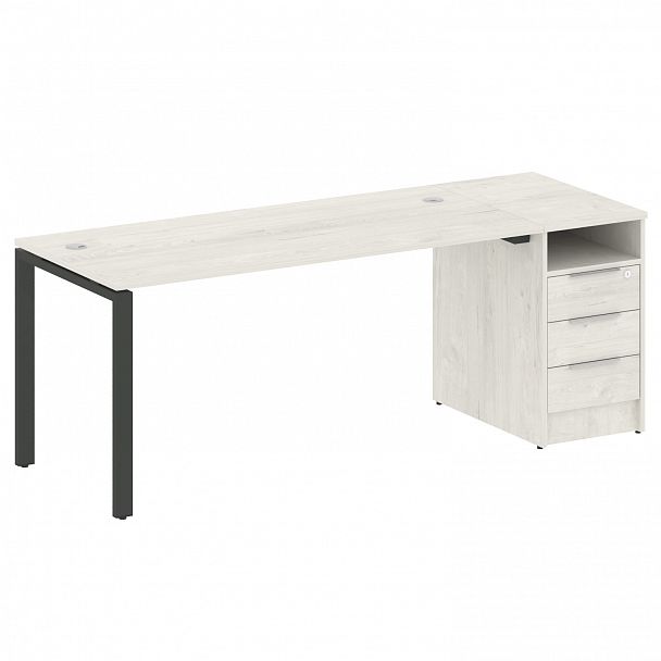 Рабочая станция "Metal System" БП.РС-СТП -1.4 дуб наварра/антрацит - Вид 1