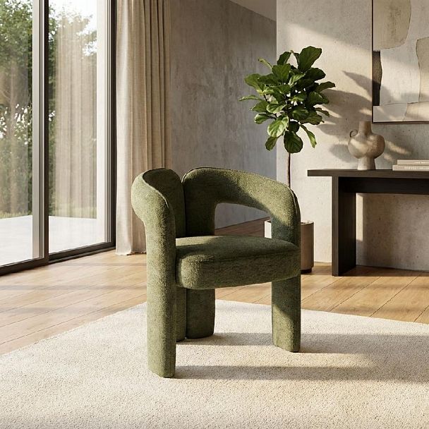 Полукресло Angie, микромех Plush green - Вид 4