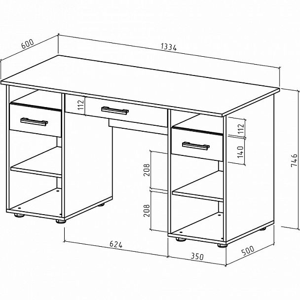 Стол письменный Остин-5Я - Вид 2