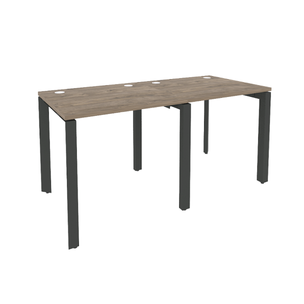 Onix Рабочая станция на П-образном м/к O.MP-RS-2.0.7 Тиквуд темный/Антрацит металл 1560*720*750 - Вид 1
