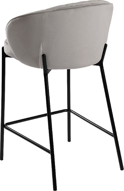Комплект полубарных стульев Миэль светло-серый/черный, 3 шт. - Вид 5