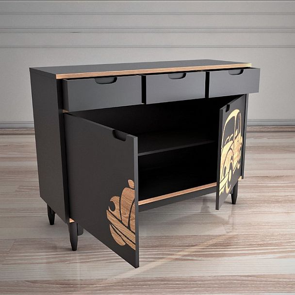 Комод с машиной "Travel" TRV04G - Вид 3