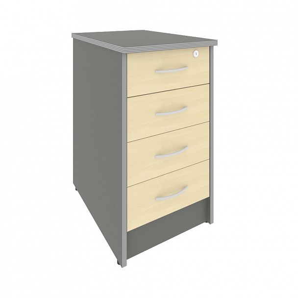 Тумба "Riva" А.ТП-4.1F-S клен/металлик - Вид 1