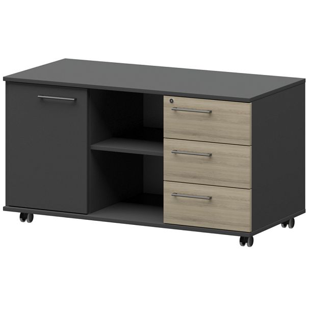 Креденция правая KZT-62R Кронберг/Графит 1200x568x648 Кортез - Вид 1