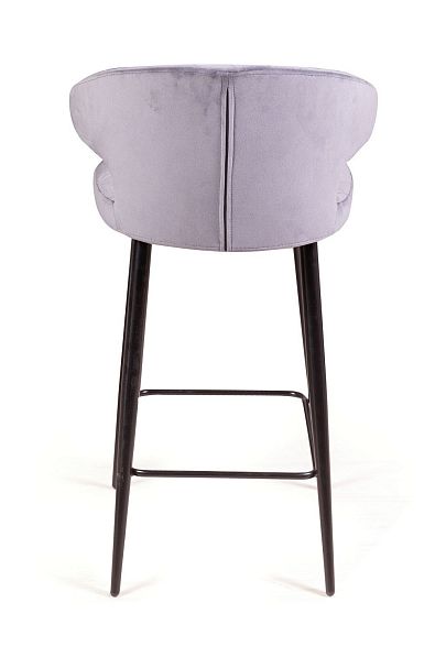 Стул полубарный Richard ромб, бархат серый 27 - Вид 6