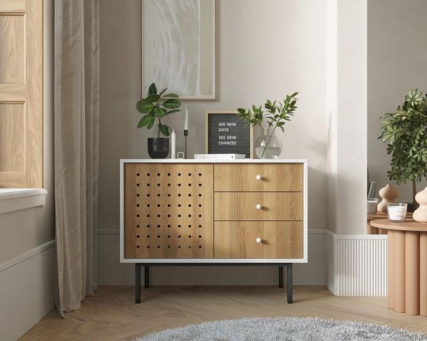 Комод с тремя ящиками и дверкой KOTO арт KT11 - Вид 4