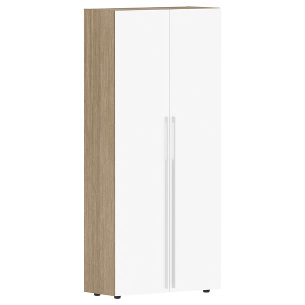 Гардероб СП-064-25-13 Белый глянец/Дуб Натуральный 900х400х2010 KANON - Вид 1