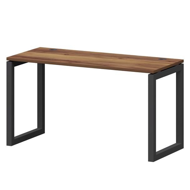 Стол на металлокаркасе СМС25-О-16К.60.Пр50 Таксония/Антрацит 1600x600x750 Смарт - Вид 1