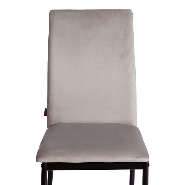 Стул Капри/Capri (мод.BC565-DC)/1 шт. в упаковке, металл, флок, Light grey (светло-серый) HLR14 / черный - Вид 6