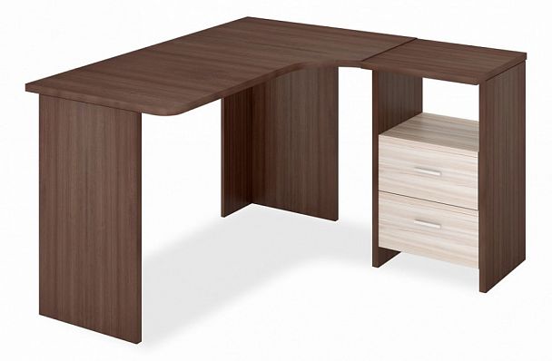 Стол письменный Домино Лайт СКЛ-Угл130 Карамель/Шамони правый - Вид 1