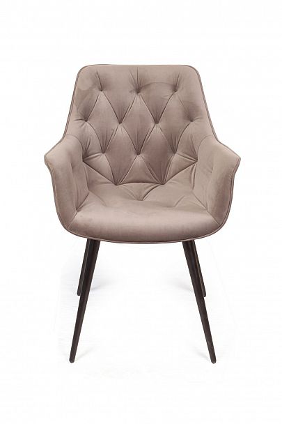 Стул поворотный 360 градусов Archi, бархат бежевый 5, опора конус - Вид 2