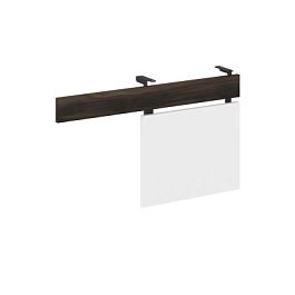 Concept Царга стола с опорной тумбой CN.CST-001 Дуб Мали/Белый Бриллиант/Металл Черный 830*18*458 - Фото предпросмотра