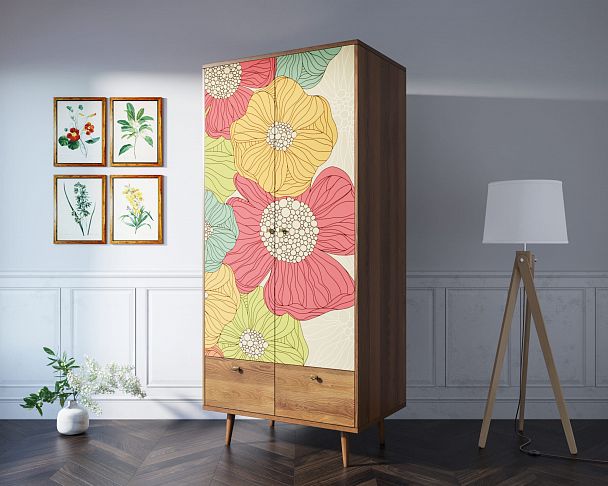 Шкаф двухстворчатый "Berber" принт 5 - Вид 6