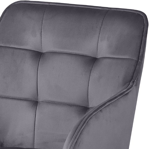 Барное поворотное кресло Мони К, темно-серый H-15/черный - Вид 7