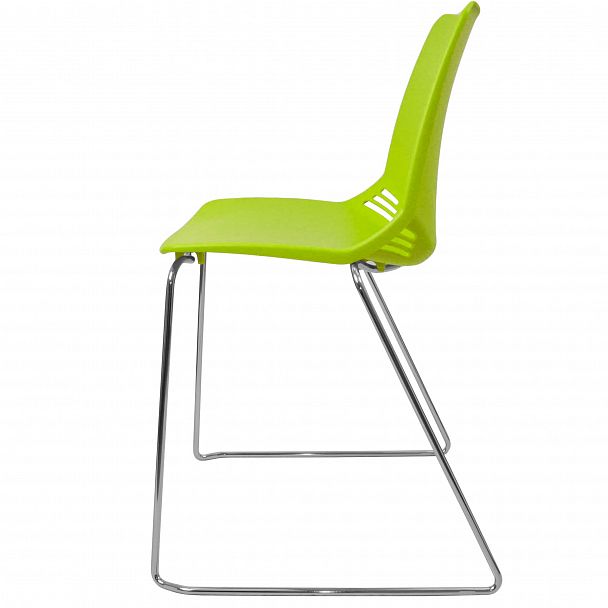 Стул Race (пруток) каркас Хром, салатовый, стопируемый - Вид 4
