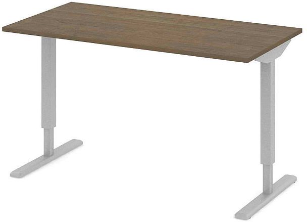 Стол офисный рабочий С-ТРС34 "Трансформер"  ПК-ТРС-СТ160Х80/ЭР-В1-299 дуб шамони - Вид 1