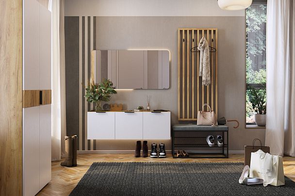 Прихожая "Бери К6" (2000х350х1900) ПК06Бери.2563 - Вид 1