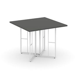 Rift Direct Стол переговорный RF.SPRG-001 Антрацит/Металл Белый 980*980*750 - Фото предпросмотра