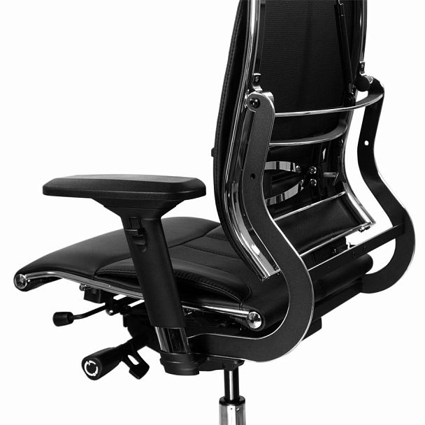 Кресло МЕТТА "YOGA" Y 2DM B2-10D, 2D-спинка, 3D-подголовник, 4D-подлокотники, экокожа, черное - Вид 10