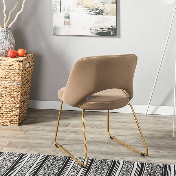 Стул Lars Diag beige/Линк золото - Вид 13