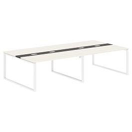 Конференц стол EQCT 3116 Ясень Траун/Белый 3126х1606х750 EDIS - Фото предпросмотра