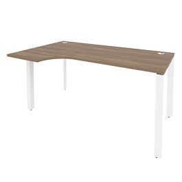 Onix Стол эргономичный левый на П-образном м/к O.MP-SA-1 (L) Дуб аризона/Белый металл 1580*980*750 (720/460) - Фото предпросмотра