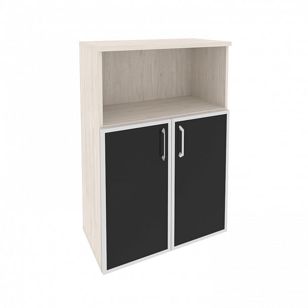 Шкаф "Onix" O.ST-2.2R white/black денвер светлый - Вид 1