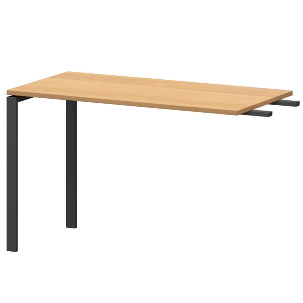 Бриф-приставка на металлокаркасе АМ-120.60 Ольха/Антрацит 1200x600x760 Арго-М - Вид 1