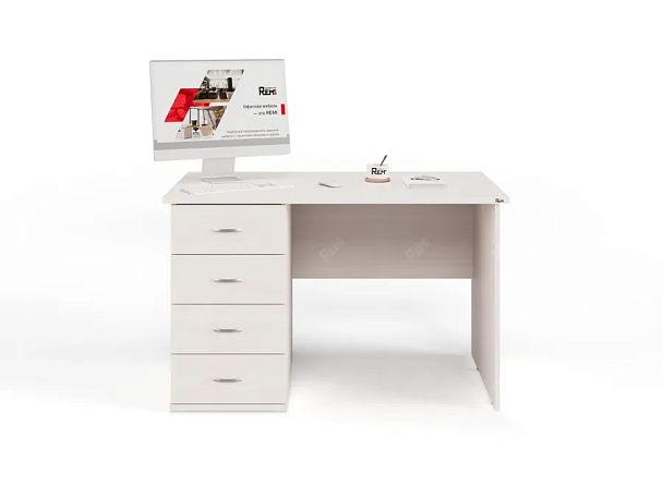 ЛАЙТ / LIGHT RLG008-12x7L Однотумбовый стол 120x70x75 Дуб Молочный - Вид 3