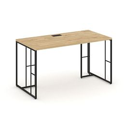 Rift Стол письменный RF.SP-013 Тиквуд Светлый/Металл Черный 1380*700*750 - Фото предпросмотра