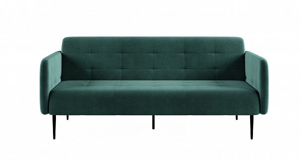 Monaco диван-кровать прямой с подлокотниками, трехместный, бархат 87 - Вид 4