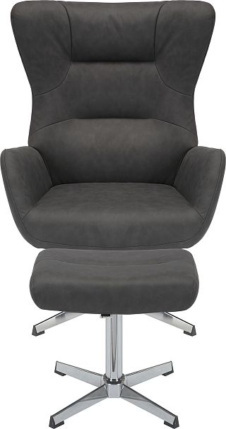 Кресло мягкое Everprof Apple (Эпл) Ткань Темно-серый - Вид 2