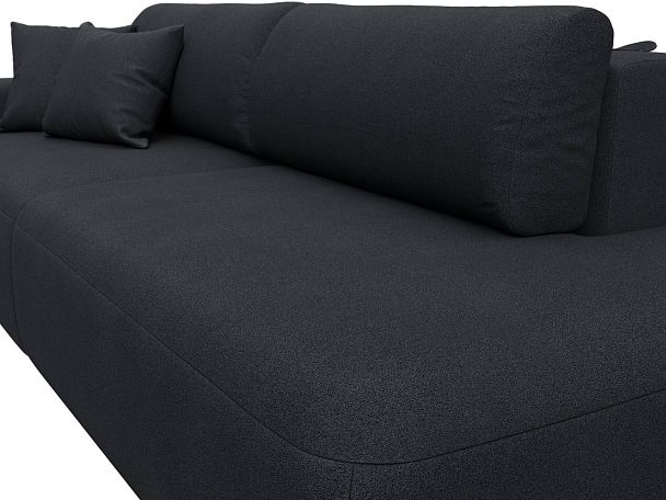 Диван прямой Лига-036 НПБ Модерн подлокотник слева Искусственная замша серый - Вид 4