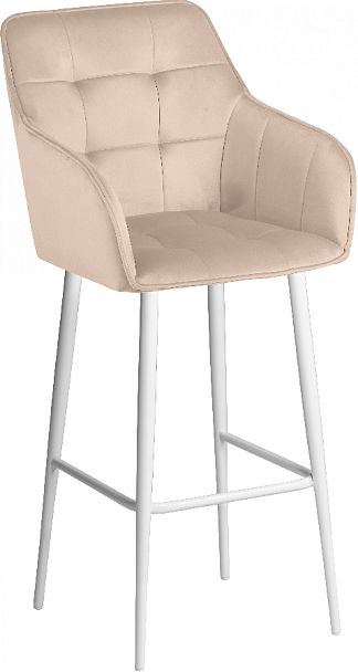 Барное поворотное кресло Мони К, Confetti cream/белый - Вид 4