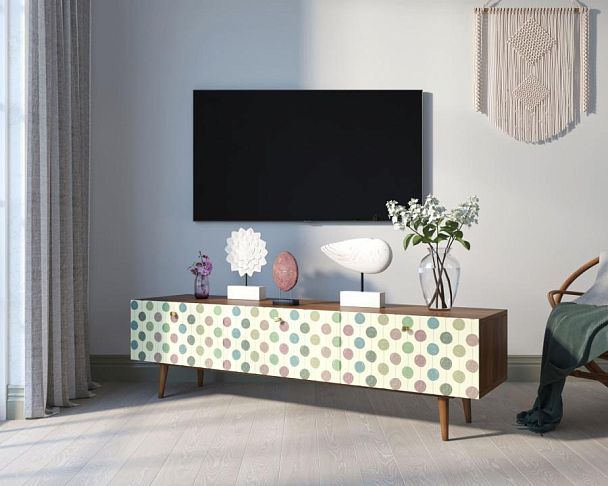 Комод Berber с ящиками низкий под TV принт 24 арт BB19/Print_24 - Вид 3