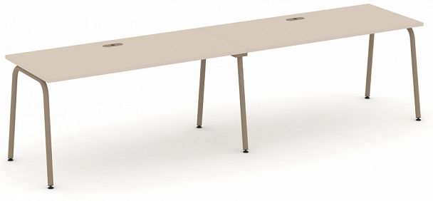 Рабочая станция на 2 места "ESTETICA" ES.RS-2.4-LK Капучино - Вид 1