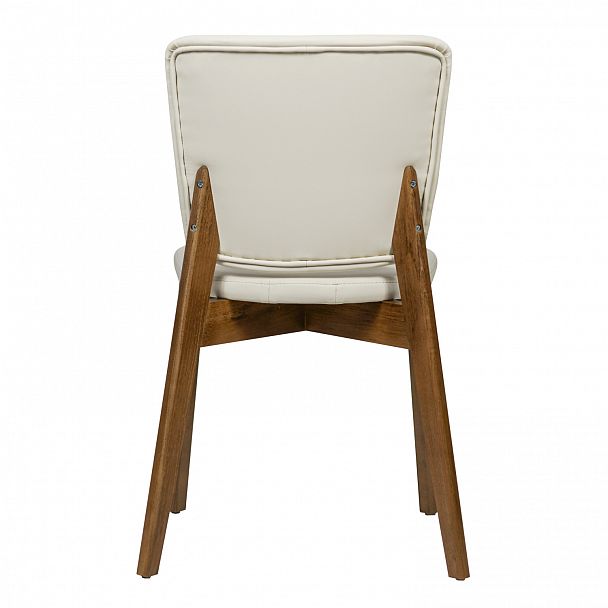 Стул Safir, экокожа Luxa cream светло-бежевый, светлый орех - Вид 5