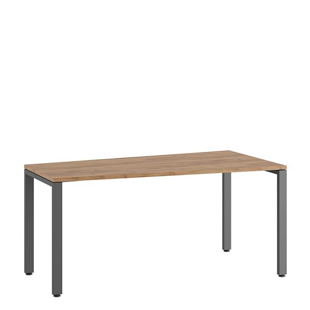 Стол трапеция правый Tess 160x80x75 дуб крафт золотой - Вид 1