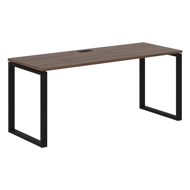 Стол прямой EQST 1767 Дуб Денвер тёмный/Черный 1760х670х750 EDIS - Вид 1