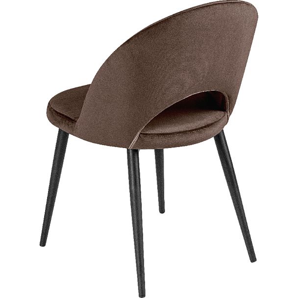 Комплект кухонных стульев Рэди коричневый велюр/черный, 4 шт. - Вид 5