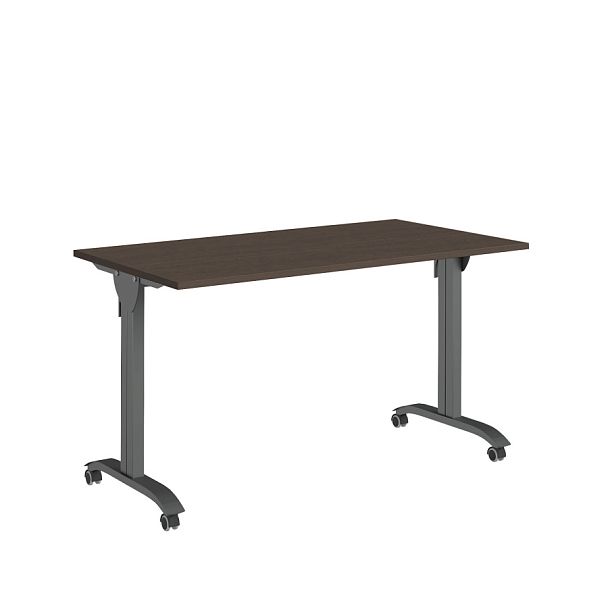 Стол мобильный складной Trend Metal 140x72x75 тёмный дуб - Вид 1