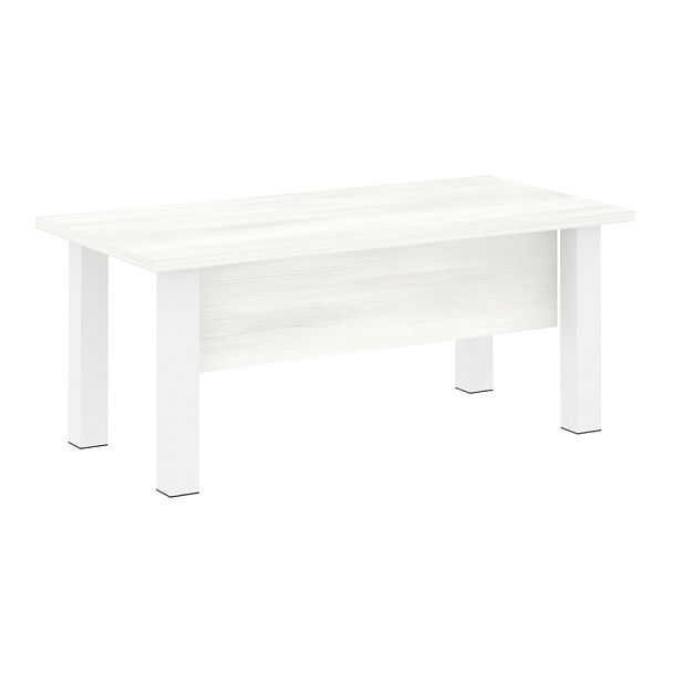 Yalta Стол руководителя LT.D-18.1 Снежная патина/Белые опоры 1800*900*750 - Вид 1