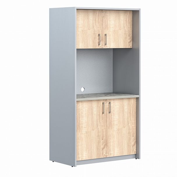 Офисная мини кухня SCB 120.2 дуб сонома светлый - Вид 1