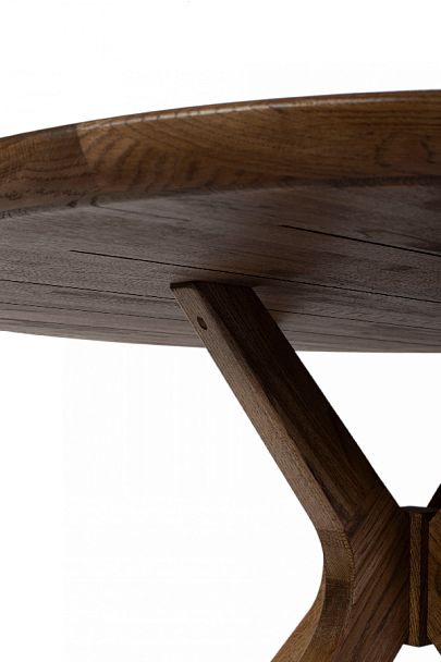 Стол деревянный из массива дуба Эмирель D95 Дуб темный - Вид 4