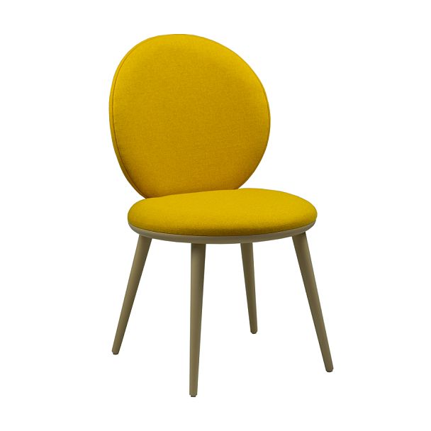 Стул Ronda, желтая рогожка, ножки бук - Вид 2