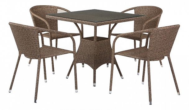 Набор уличный T197BT/Y137C-W56 Light brown (4+1) - Вид 1